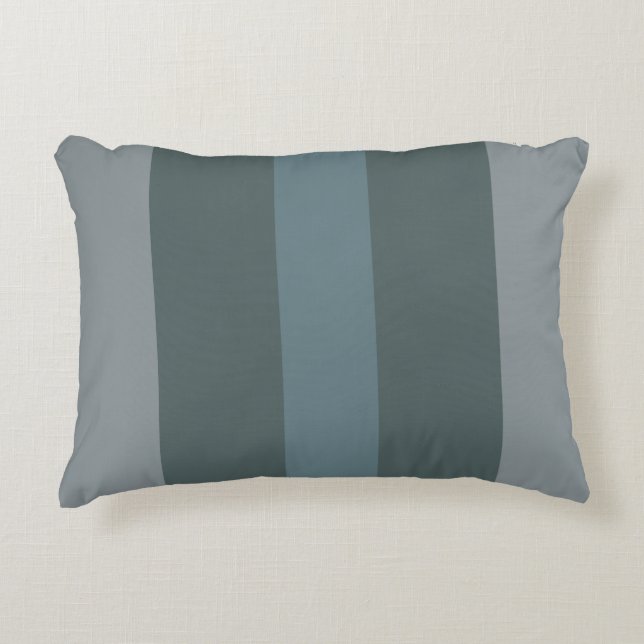Moderne groene tinten kleurblok accent kussen (Voorkant)