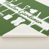 Moderne groene tuinmastertuinier sherpa deken (3/4)