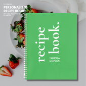 Moderne groene typografie Aangepast blanco boek