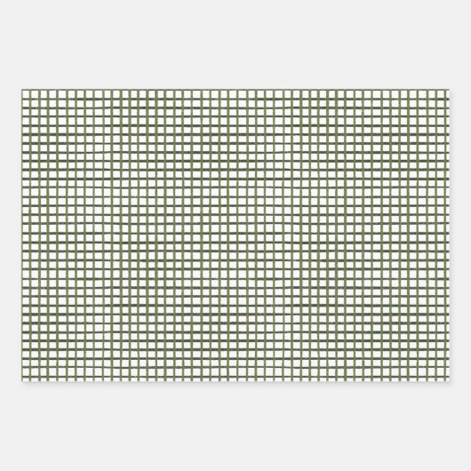 Moderne groene vakantie inpakpapier vellen (Voorkant 2)