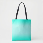 Moderne groene verloopwaterwatercolo natuur Aangep Tote Bag (Voorkant)