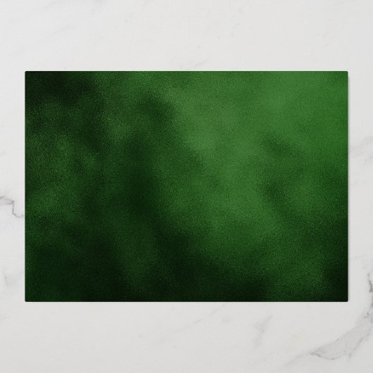 Moderne groene vreugdevolle kerst hart krans foto folie feestdagenkaart (Achterkant)