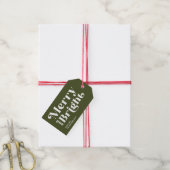 Moderne groene vrolijke en heldere cadeau Labels Cadeaulabel (Met Touw)