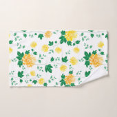 Moderne groene Waterverf Floral Bad Handdoek (Handdoek)