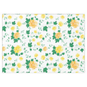 Moderne groene Waterverf Floral Tafelkleed (Voorkant (Horizontaal))