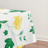 Moderne groene Waterverf Floral Tafelkleed (Voorbeeld)