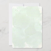 Moderne Groene Wild One Baby Shower Kaart (Achterkant)