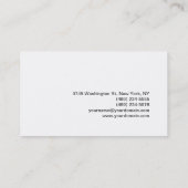 Moderne groene witte haarstijlkunstenaar visitekaartje (Achterkant)