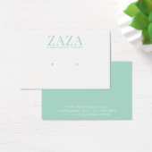 Moderne groene witte Kaarten die juwelen vertonen Visitekaartje (Bureau)