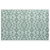 Moderne groene witte Monstera laat penseelstreken  Stof (Yard (91,4 cm))