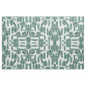 Moderne groene witte Monstera laat penseelstreken  Stof (Fat Quarter)