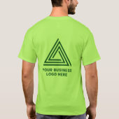 Moderne groene zakelijke Logo T-shirt (Achterkant)
