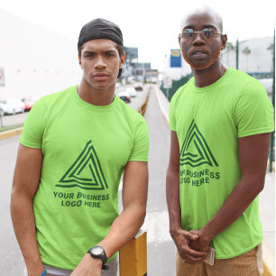 Moderne groene zakelijke Logo T-shirt