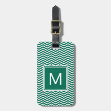 Moderne groene zeekleeuwen met monogram