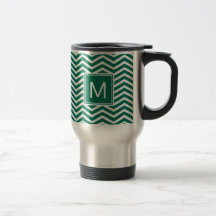 Moderne groene zeekleeuwen met monogram