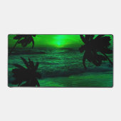 MODERNE GROENE ZONSONDERGANG STRAND NATUUR BUREAUMAT (Voorkant)