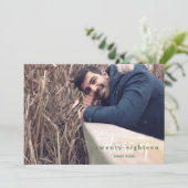 Moderne groengekleurde strepen, klasse van uitvind kaart (Staand voorkant)