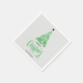 Moderne groenkerstboomvakantie Napkins Servet (Hoek)