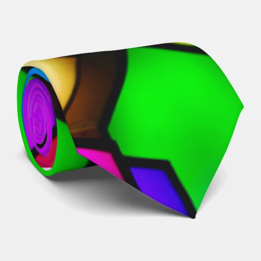 Moderne groepsgenoot abstract ontwerp  stropdas (Opgerold)