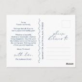 Moderne groet, prettige kerstfoto briefkaart (Achterkant)