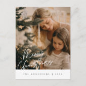 Moderne groet, prettige kerstfoto's foto's briefkaart (Voorkant)