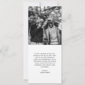 Moderne Groomsman Kaart met Foto (Achterkant)