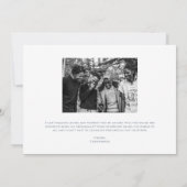 Moderne Groomsman Kaart met Foto (Achterkant)