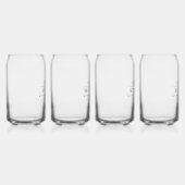 Moderne Groomsmen Gift  Elegant Beste Man Blikvorm Glas (Rechts)