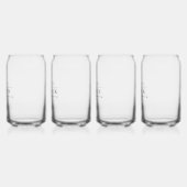 Moderne Groomsmen Gift  Elegant Beste Man Blikvorm Glas (Links)