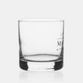 Moderne Groomsmen Gift  Elegant Beste Man Whisky Glas (Rechts)