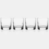 Moderne Groomsmen Gift  Elegant Beste Man Whisky Glas (Rechts)