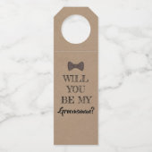 Moderne Groomsmen Voorstellen Bier Labels (Voorkant)