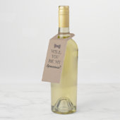 Moderne Groomsmen Voorstellen Bier Labels (Schuin)