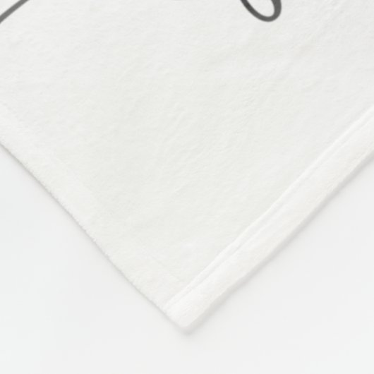 Moderne grootmakerszegels 16 foto's wit grijs fleece deken (Hoek)