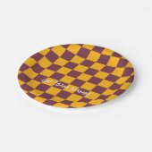 Moderne grootwinkelbedrijven voor gameklanten papieren bordje (Gekanteld)