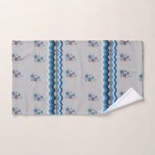 Moderne groovy en bloemig bad handdoek (Handdoek)