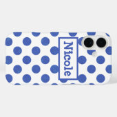 Moderne grote blauwe wenkbrauwen Case-Mate iPhone case (Achterkant (horizontaal))