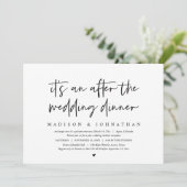 Moderne Grote Bruiloft, Na het bruilofts diner Kaart (Staand voorkant)