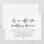 Moderne Grote Bruiloft, Na het bruilofts diner Kaart (Voorkant / Achterkant)