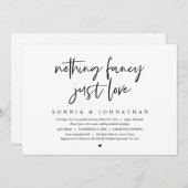 Moderne Grote Bruiloft, Niets Gekunstelds, Alleen  Kaart (Voorkant / Achterkant)