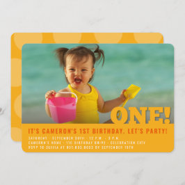 Moderne Grote Een Leuke Baby Meisje of Jongen Eers Kaart