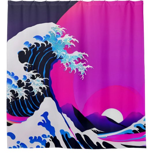 moderne grote golf douchegordijn (Voorkant)