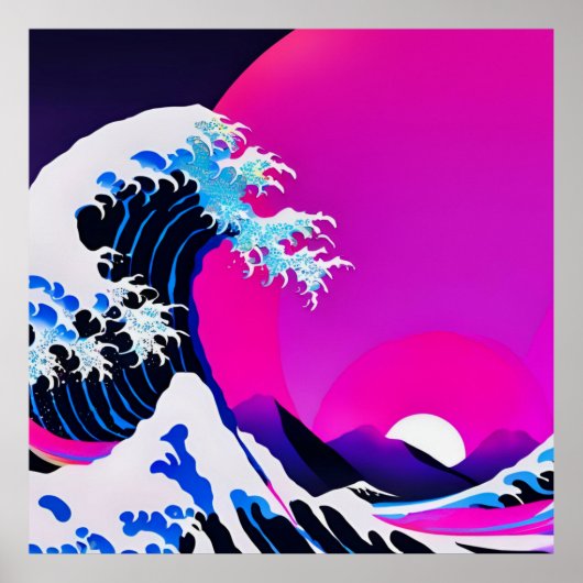 moderne grote golf poster (Voorkant)