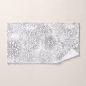 Moderne grote grijze dahlia's bad handdoek (Handdoek)