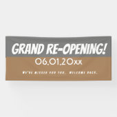 Moderne Grote Heropening Business Spandoek (Horizontaal)