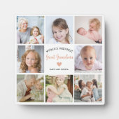 Moderne Grote Oma 8 Foto Collage Hart Plaque Fotoplaat (Voorkant)