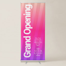 Moderne grote opening en kleine opening roll-up banner