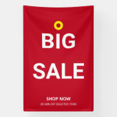 Moderne GROTE VERKOOP Minimale Winkel Sale Korting Spandoek (Verticaal)