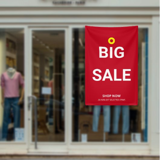 Moderne GROTE VERKOOP Minimale Winkel Sale Korting Spandoek