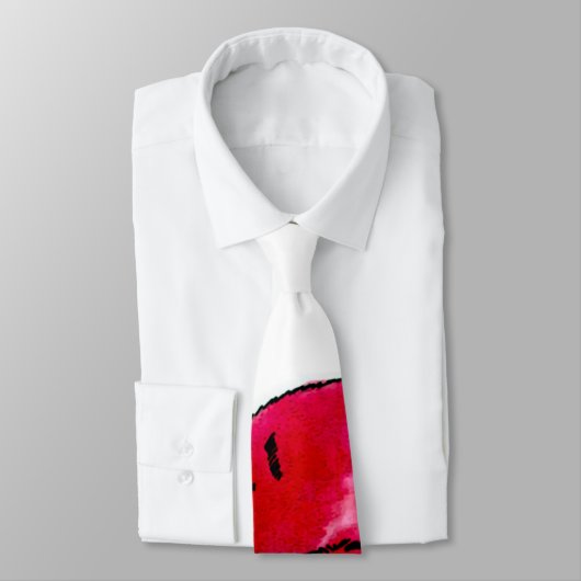 Moderne Grote Vette Kat Artisan Satijn Stropdas (Gebonden)